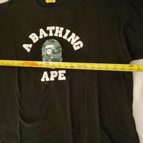 A Bathing Ape/ BAPE T-SHIRT Black/Purple Camo - Picture 5 of 7